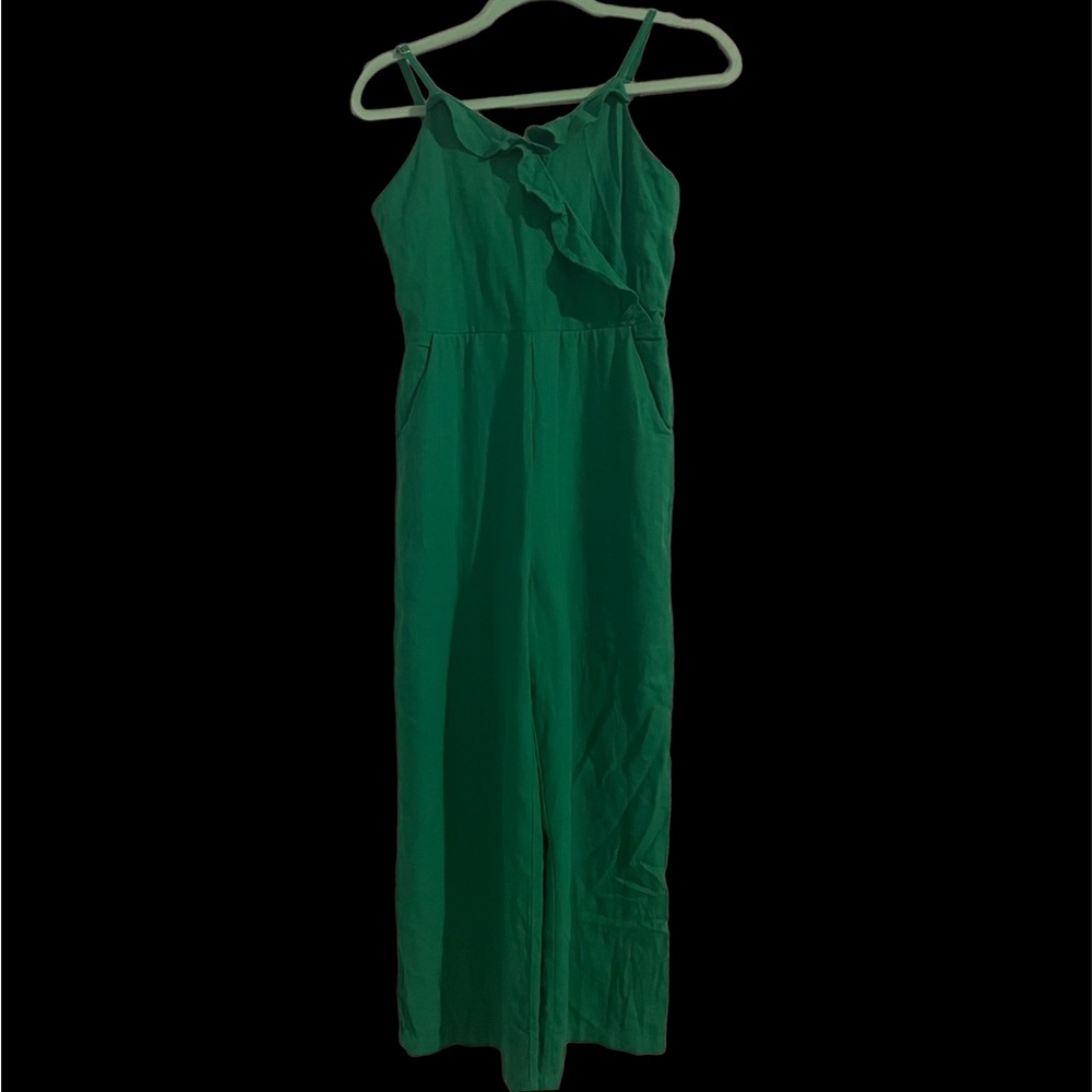 GB girls faux wrap jumpsuit EUC